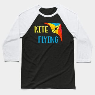 Delta Glider Hang Gliding Stunt Kite Gift Baseball T-Shirt